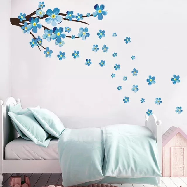 PVC Plum Blossom Flower Wall Decal Stickers Home Art Decor Living Room Mural DIY