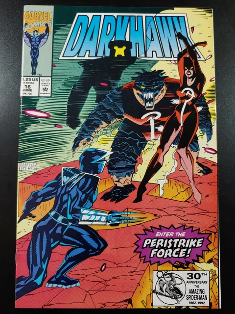 ⭐️ DARKHAWK #16 (direct) (vol 1) (1992 MARVEL Comics) VF/NM Book
