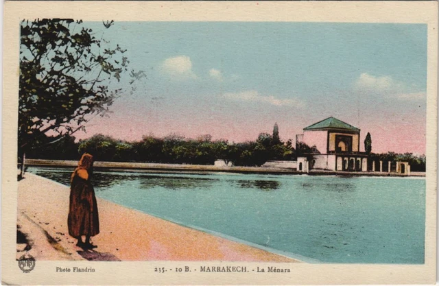 CPA AK MAROC MARRAKECH La Ménara Flandrin (37874)