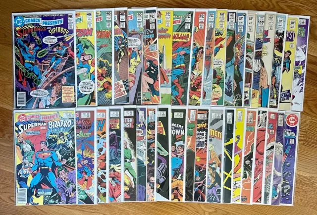 DC COMICS PRESENTS #14-97 +Annual #2 Superman Team-Up Lot Run 38 ISSUES! Bronze