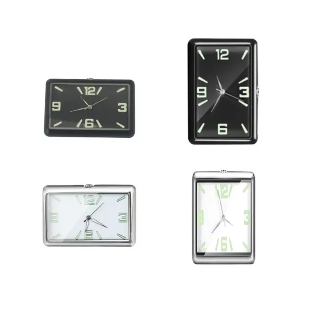 Car Clocks Quartz Analog Car Dashboard for Time Air Vent Stick-On Clock Wat