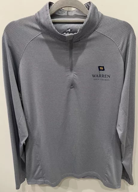 Warren Golf Course Notre Dame Ahead 1/4 Zip Pullover Men's Medium Fighting Irish