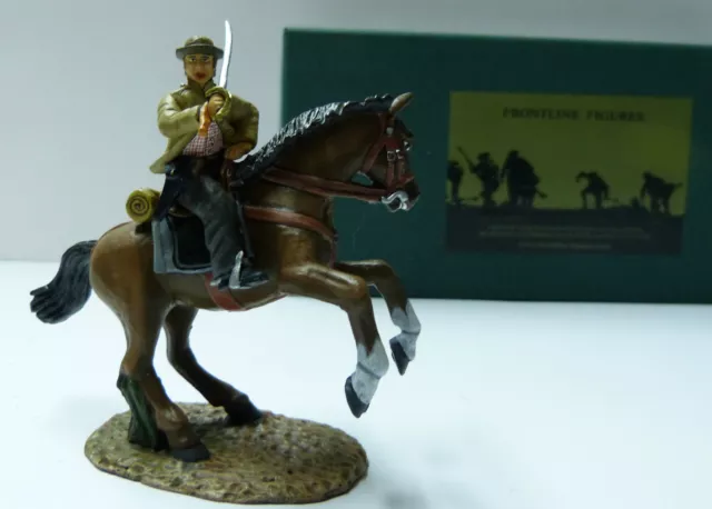Frontline Figures,ACW Südstaaten Soldat zu Pferd mit Schwert,Civil War 1/32,RC7