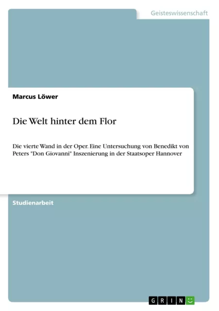 Die Welt hinter dem Flor | Buch | 9783668704220