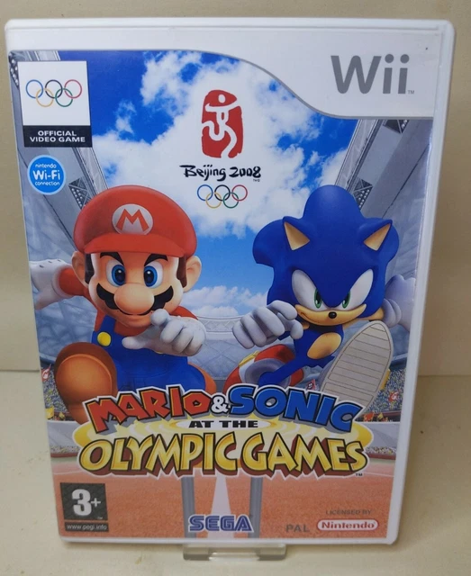 Mario & Sonic At The Olympic Games Beijing Video Game Nintendo Wii Complete PAL