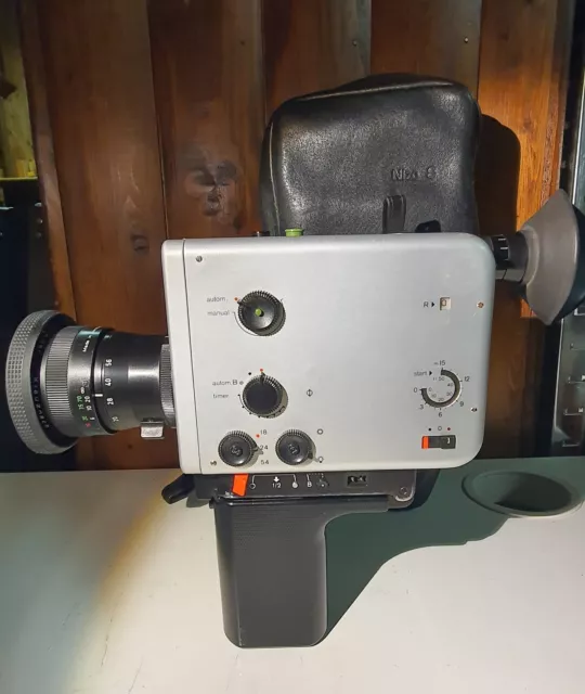 Top Braun NIZO 561 Macro Super 8 Filmkamera mit Ledertasche