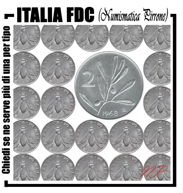 REPUBBLICA ITALIANA, 2 lira ulivo dal 1953 al 2001, FDC zecca