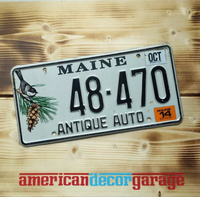 USA Nummernschild/Kennzeichen/license plate/US Car * Maine Antique Auto *