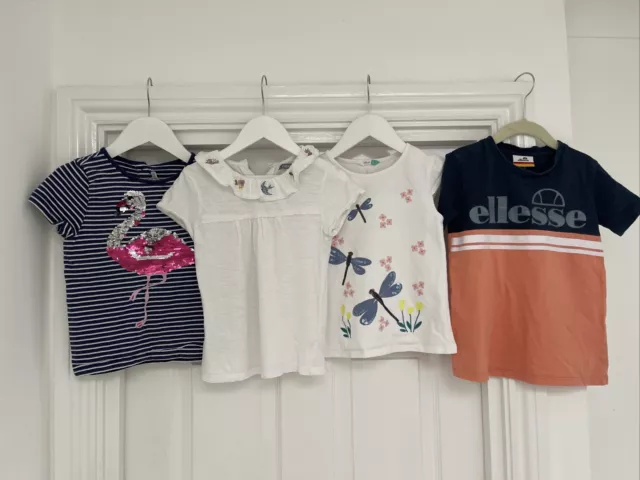 Girls, Tops Bundle X4 Ellesse, John Lewis, Next, Maman Bebe Ages 5-6