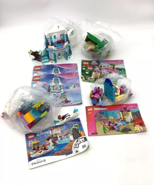 Lego Disney Princess & Frozen x 4 Sets with Booklets Unboxed Preloved