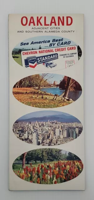 Vintage 1968 CHEVRON Oakland Adjacent Cities & Southern Alameda County