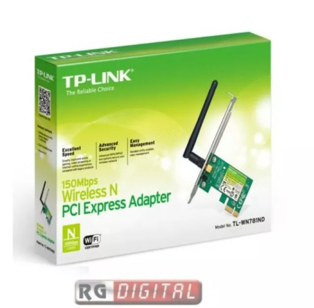 Scheda Di Rete Pci Express Wireless Wifi N 150 Mbps Atheros Tp-Link Tl-Wn781Nd