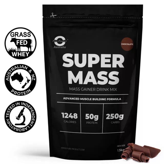 4.5kg MASS GAINER PROTEIN POWDER CHOCOLATE WEIGHT SERIOUS BULK