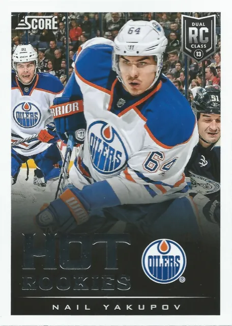 (HCW) 2013-14 Panini Score NAIL YAKUPOV Rookie Edmonton Oilers RC Hot 01380