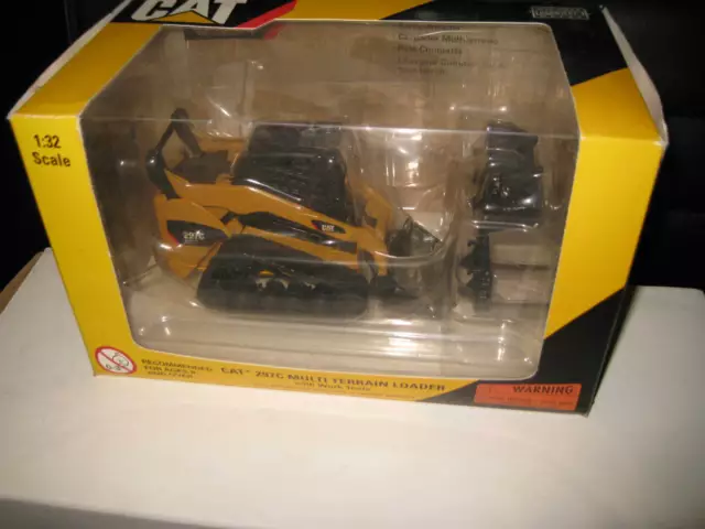 1.32 Cat Caterpillar 297C Multi Terrain Loader With Work Tools #55168 Shop Stock