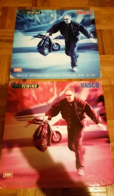 Vasco Rossi Doppio CARTONATO speciale Rewind Tour Imola 20 06 1998 INTROVABILE