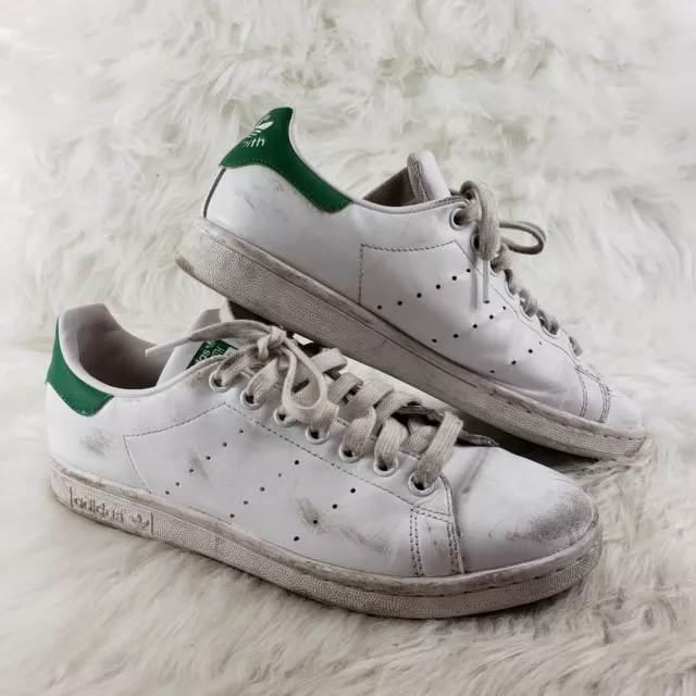 ADIDAS Stan Smith White Green Sneakers Womens Size US 7.5 EUR 39.5