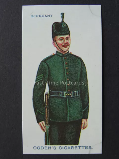 No.45 SERGEANT ROYAL IRISH RIFLE Soldiers of the King REPRO Issued by Ogden 1909