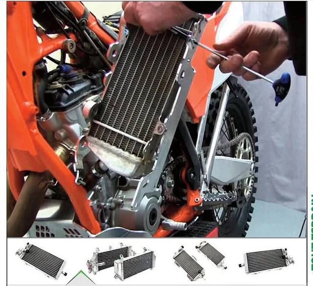 Radiateurs Eau AVDB Ultra Renforcés Droit + Gauche Pour Kawasaki KXF 250 2017-2018 - Neufs