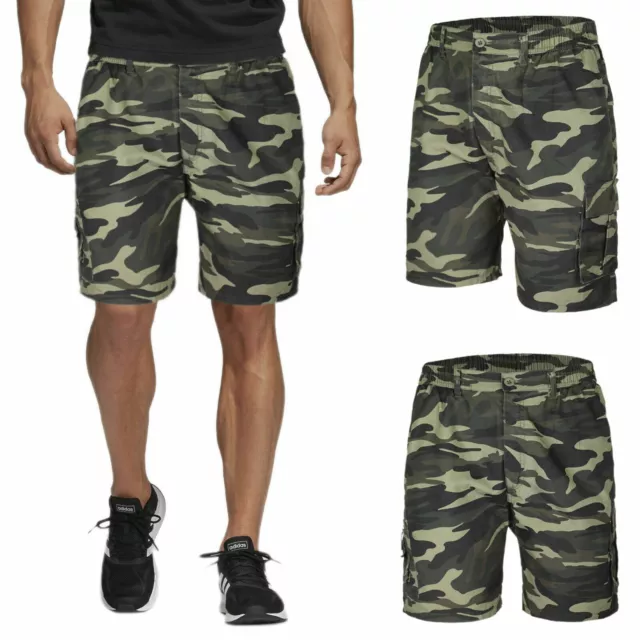 Bermuda Homme Coton Short Court Cargo Poches Short Militaire Veque