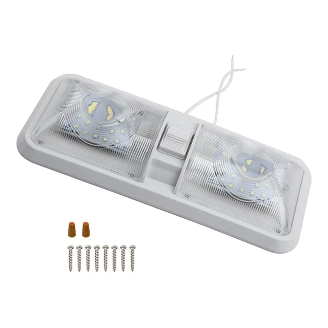 LED Ceiling Light for RV-Camper Trailer 800LM 24x2835SMD Light Fixture with Lens