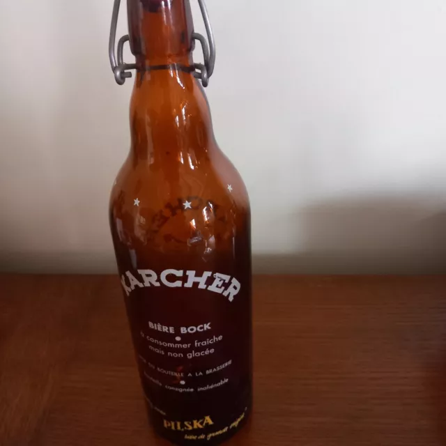 1 litre bière sérigraphié Karcker inscription sur le bouchon 2