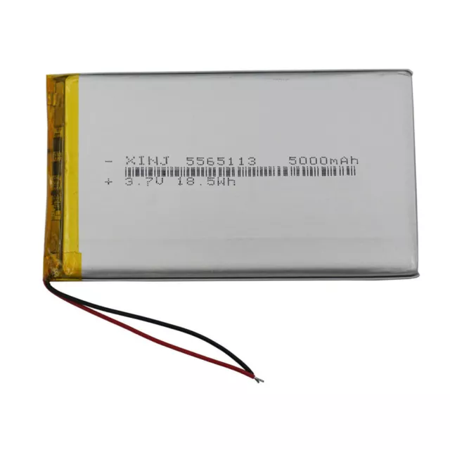 3.7V 5000mAh 18.5Wh 5565113 Rechargeable Replacement Li-Polymer Li Lipo Battery