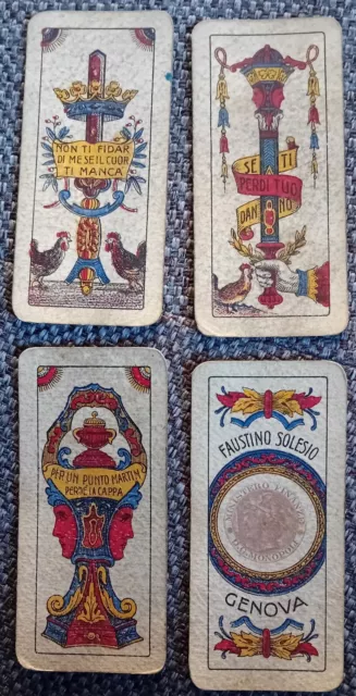 Carte Da Gioco Antiche Modiamo Savoia Genova Solesio Faustino Cards Playing