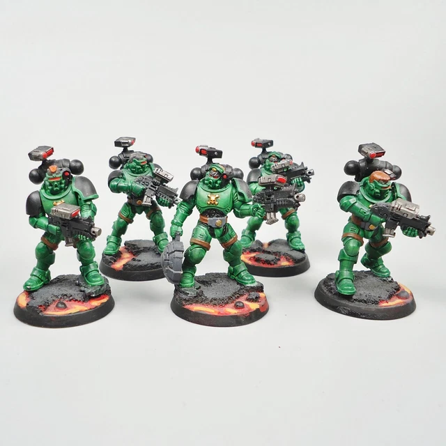 Squadra Dark Angels Primaris Incursors Warhammer 40k Dipinta A Mano E Assemblata