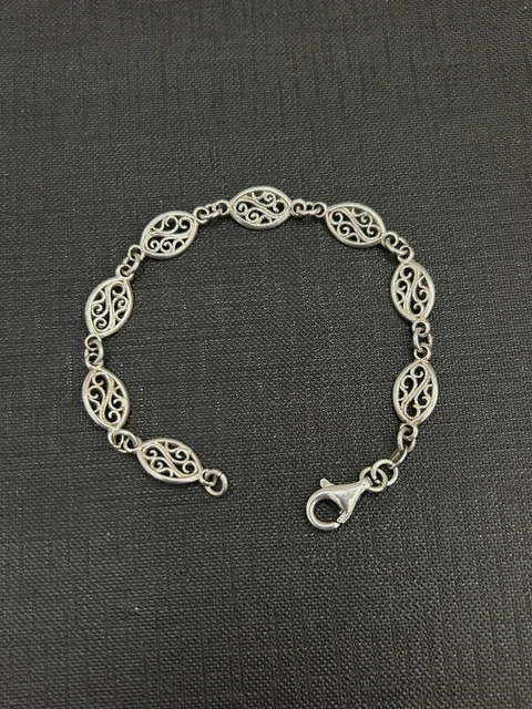 Bracelet En Argent Massif 925 - Style Chaîne - Occasion En Bon état