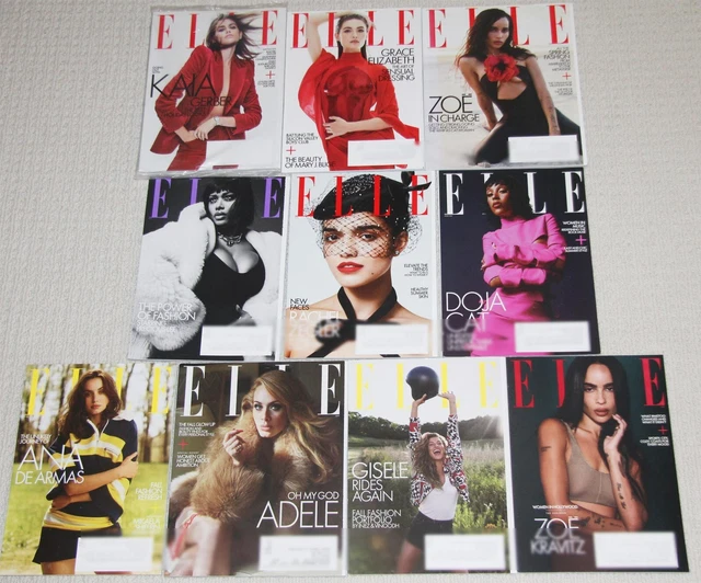 🔥10 ISSUES ELLE magazines lot (DEC 2021 NOV 2022) UNREAD £15.66