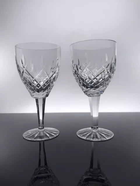 Pair of Astral "Celeste" Crystal Water Goblets/Glasses 7in 3