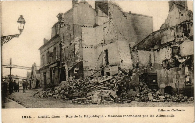 CPA AK Militaire CREIL - Rue de la Republique (362641)