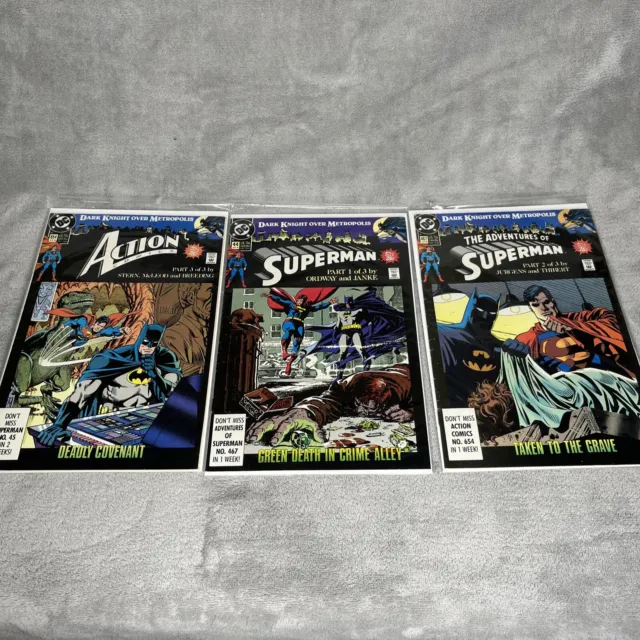 Superman Batman- Dark Knight Over Metropolis- #1-3 1990 DC Comics Complete Set