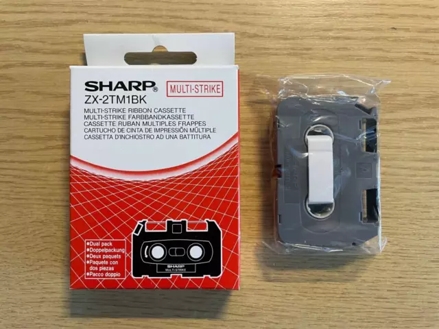 Sharp Font Writer ZX-2TM1BK Multi-Strike Ribbon cassette (single cassette)