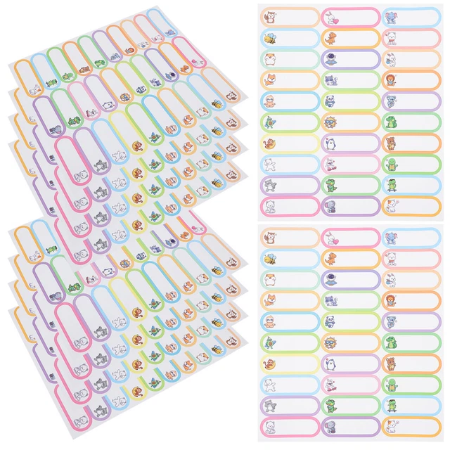 10 SHEETS NAME Labels for Preschool Daycare Bottle Stickers Easy to Use