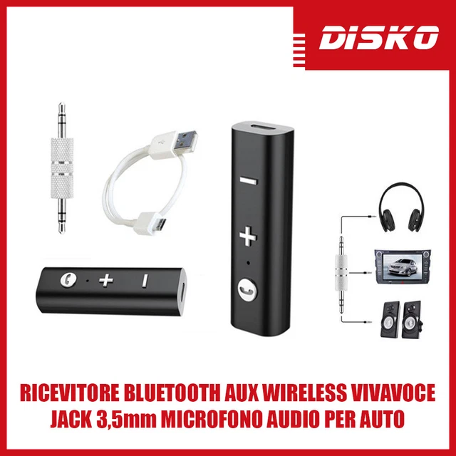 Adattatore Audio Bluetooth 6.0 Con RCA/AUX - Ricevitore Wireless Per Altoparlanti