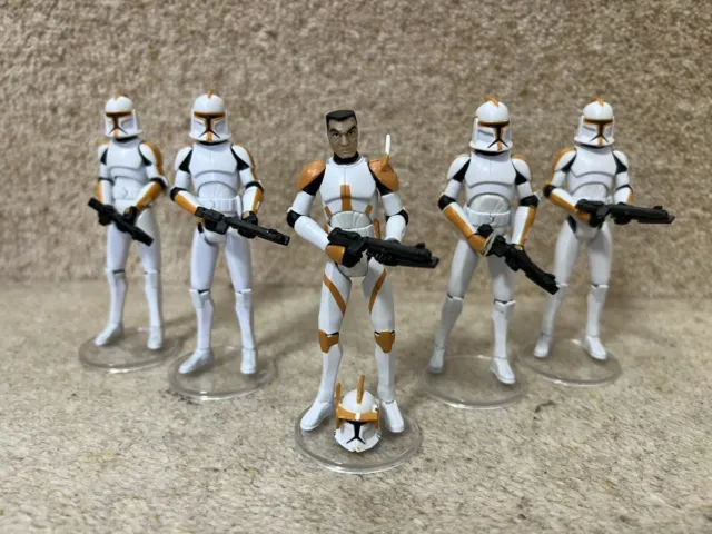 Star Wars Clone Wars 212th Attack Battalion Troopers Figure Orange Cody