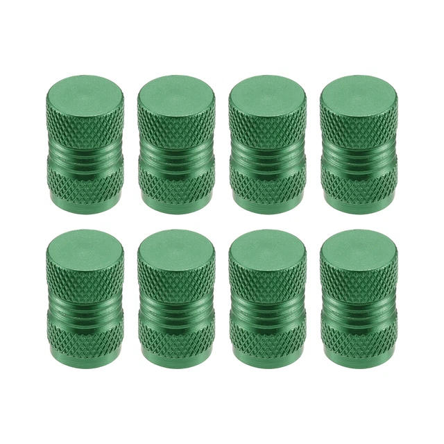 8 Pcs Voiture Vanne Poussière Capuchonuchons Roue Couvertures Antipoussière Vert
