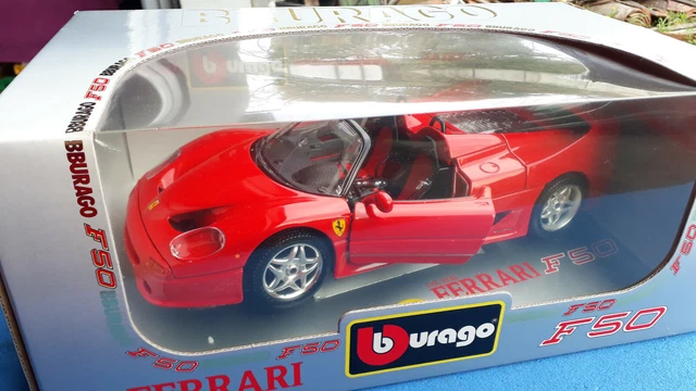 Maisto 1/18 Ferrari F50 Rouge – 1995, édition Spéciale, Boîte Défraîchie