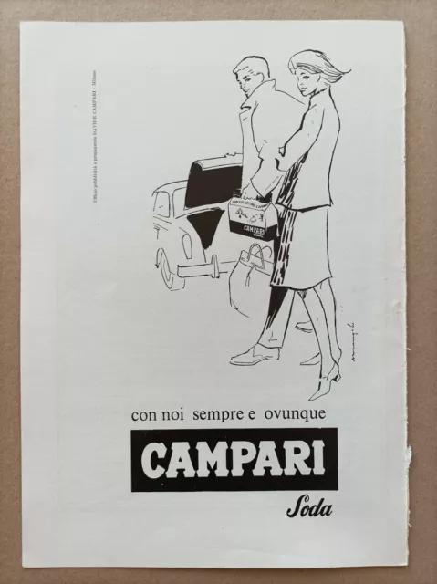 CAMPARI 1967 MARANGOLO - Pubblicità originale pagina intera tratta da rivista