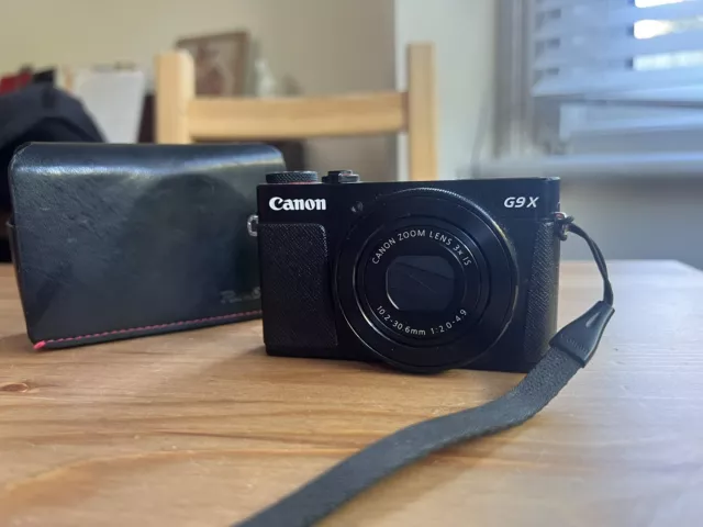 Canon PowerShot G9 X Mark II Digital Camera - Black With Case