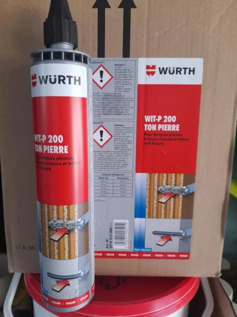 6 Mortiers Spécial Bicomposants Wit-P 200 Wurth Neufs
