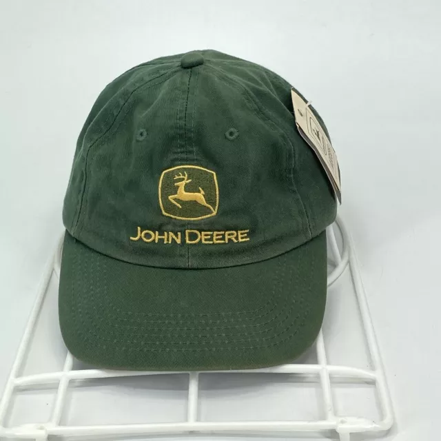 NWT John Deere Baseball Hat K-Products USA Strapback Adjustable Green Logo (C10)