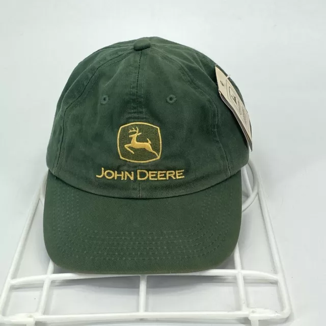 NWT John Deere Baseball Hat K-Products USA Strapback Adjustable Green Logo (C10) NWT John Deere Baseball Hat K-Products USA Strapback Adjustable Green Logo (C10)