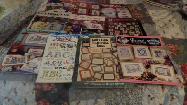 Lot #4 Cross Stitch Booklets & Leaflets Variety of Designers  L@@K!!