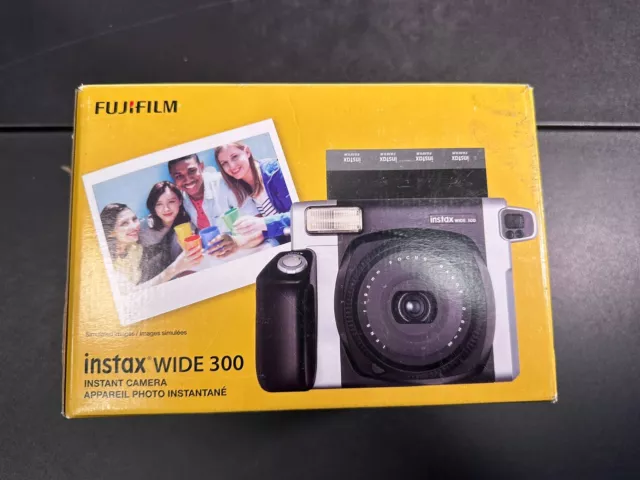 Fujifilm Instax Wide 300 Instant Film Camera - Black/Silver