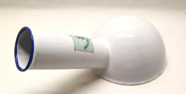 Antik Urinal Rund Emaille Emaillieren Parisienne Sankt Dizier Jahre 50 Vintage
