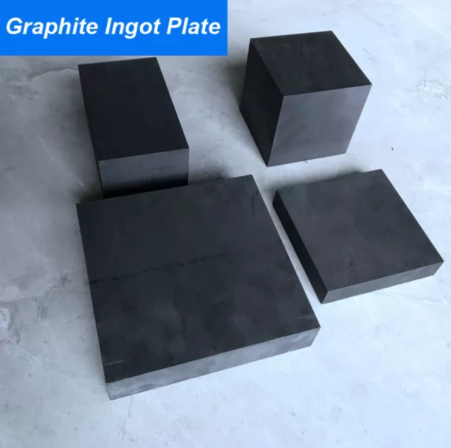 High Purity 99.9% Graphite Ingot Block Plate / Thickness 10mm ~30mm