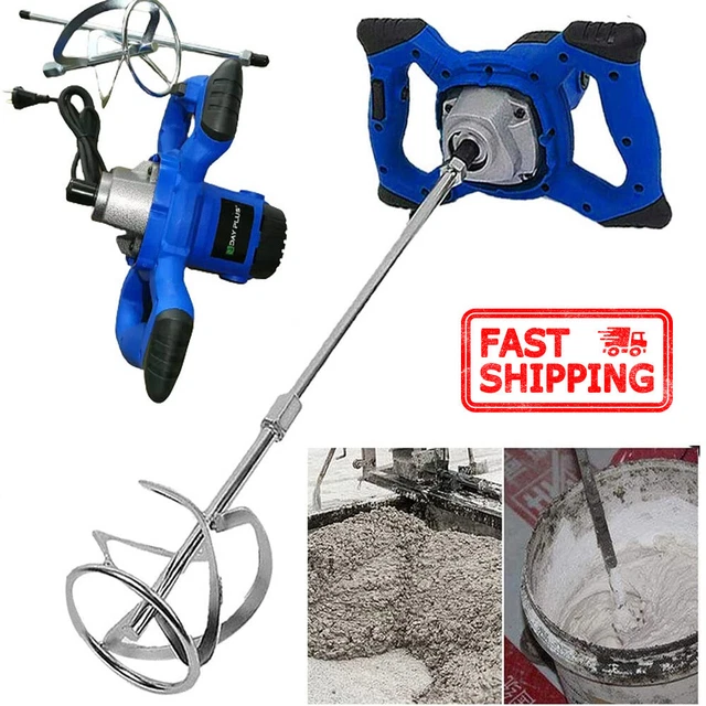 PADDLE MIXER DRILL Paint/Cement Stirrer Plaster Mortar Mixer 2600W